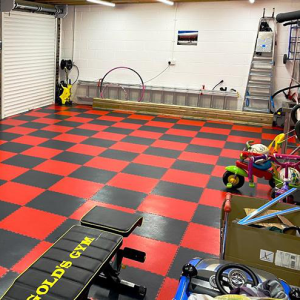 Red - PVC Interlocking Exposed Tiles