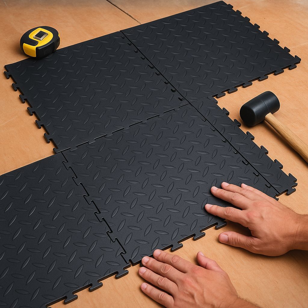 PVC Interlocking Floor Tiles